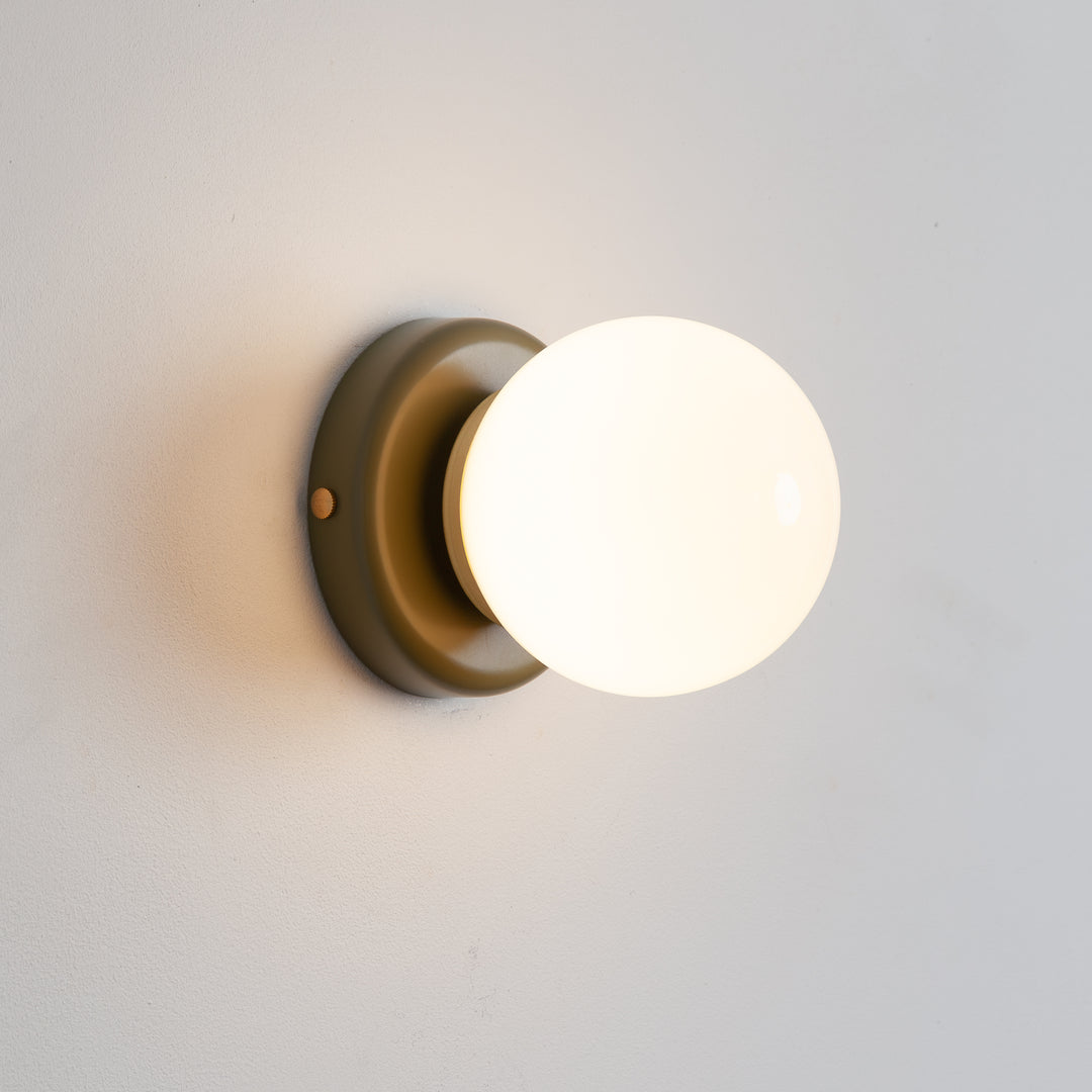 Opal Glass Flush Wall Light