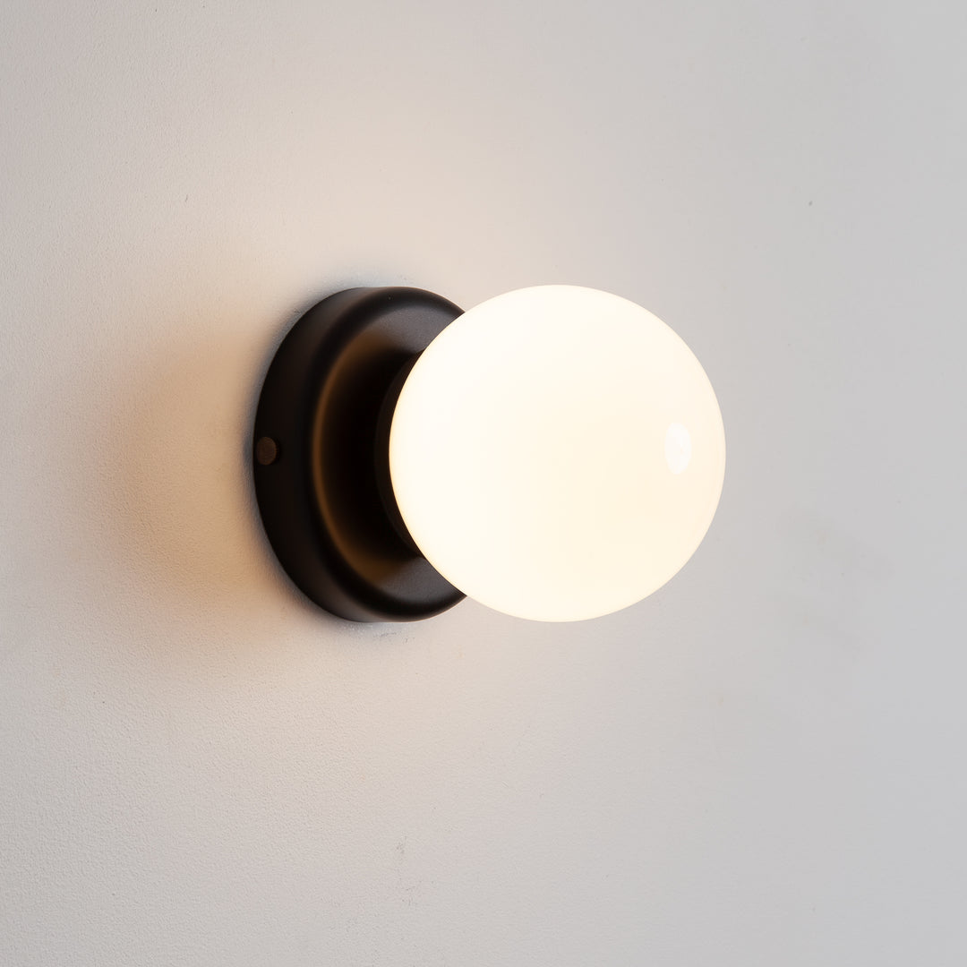 Opal Glass Flush Wall Light