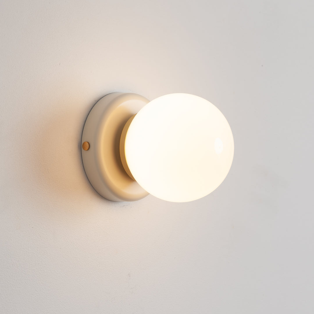 Opal Glass Flush Wall Light