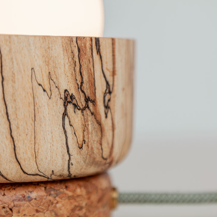 “Pearla” Table Lamp - Hardwood