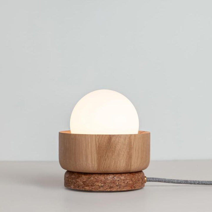 “Pearla” Table Lamp - Hardwood