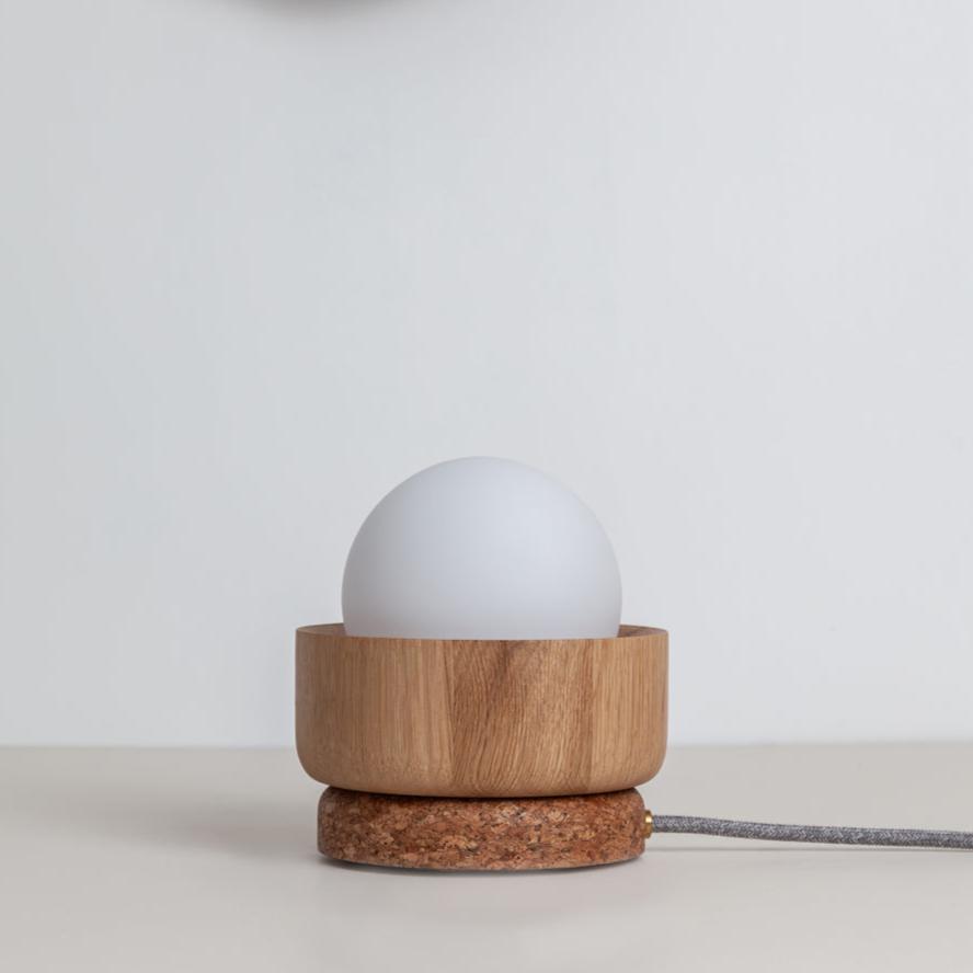 “Pearla” Table Lamp - Hardwood