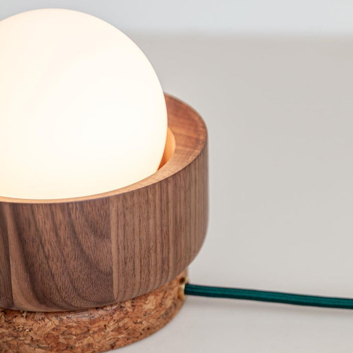 “Pearla” Table Lamp - Hardwood