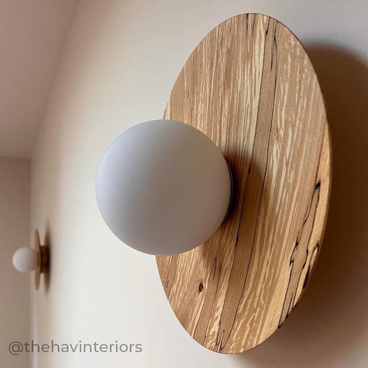 "Cara" Wall Light - Hardwood