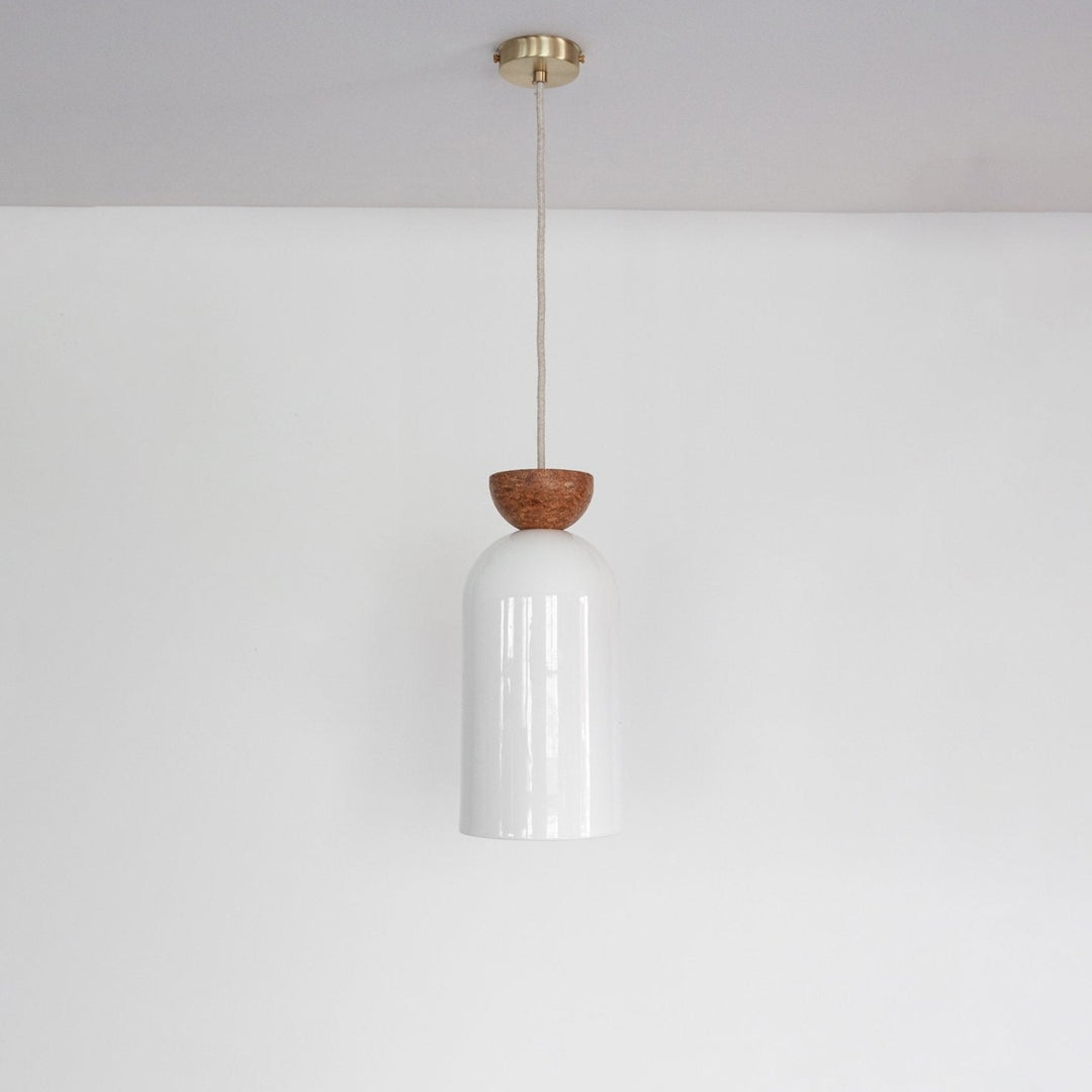 "Kinvara" Long Pendant Light - White Ceramic